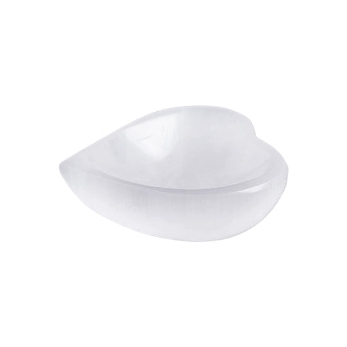 Selenite Crystal Bowl Heart 10 cm | HIMALAYAN GLOW